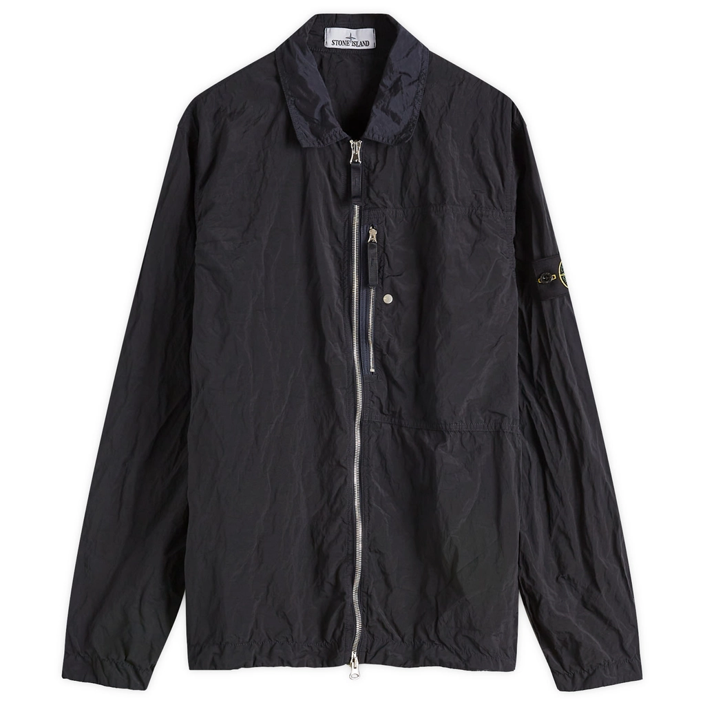 Stone Island Men's Nylon Metal Shirt Jacket Navy Blue